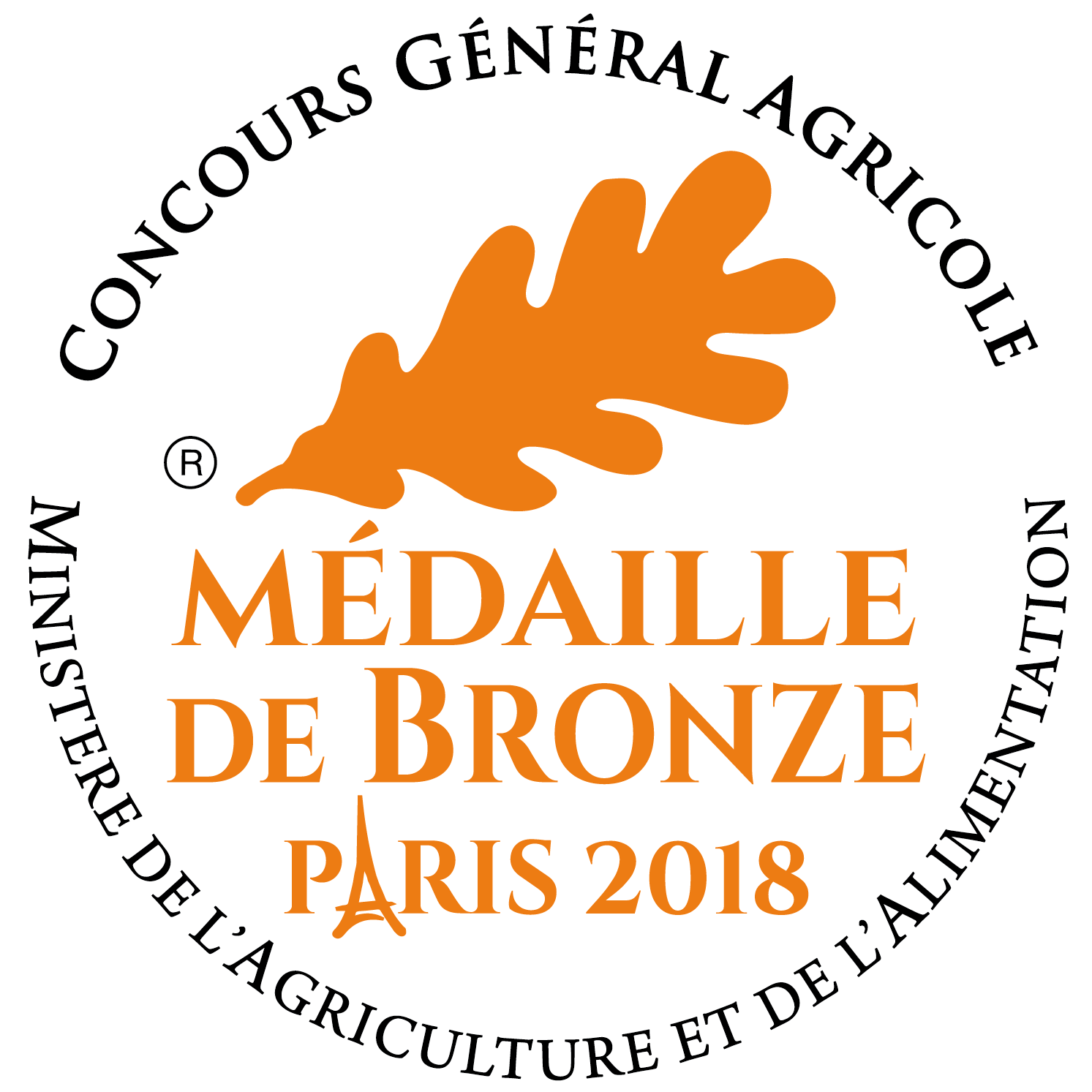 Médaille de bronze 2018
